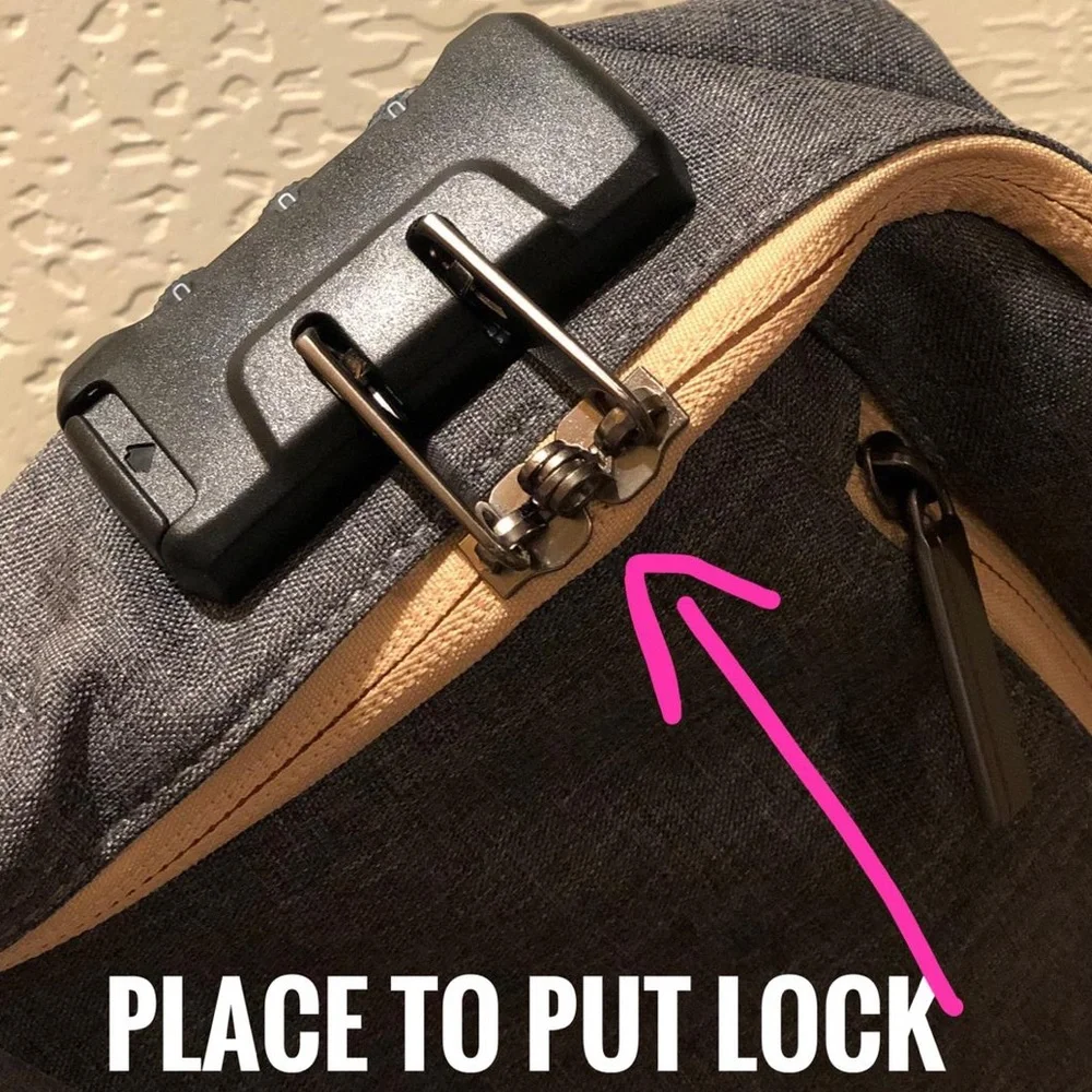 Anti-Theft Laptop Backpack for Women - Gray